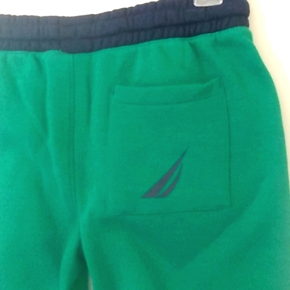 NAUTICA BOY'S GREEN BLUE ATHLETIC SHORTS BASKETBALL SHORTS SIZE MEDIUM 10/12 NWT - Picture 4 of 7